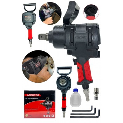 AERO PRO ADN0209 1600Nm Havalı Torklu Bijon Sökme Anahtarı 1 Inç ve 34 Inç Uyumlu