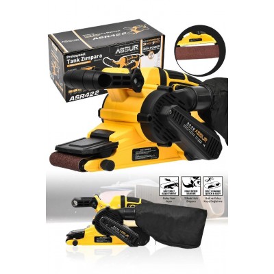 Assur ADN0550 900W Elektrikli Vakumlu Kemerli Zımpara Makinesi 