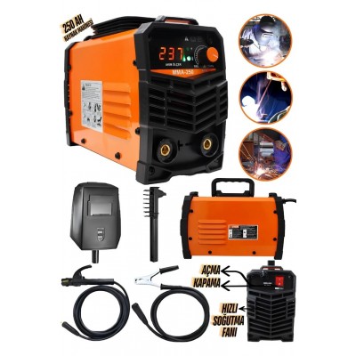 Assur ADN0455 200 Amper DC Inverter Kaynak Makinesi Fan Soğutmalı, Full Set