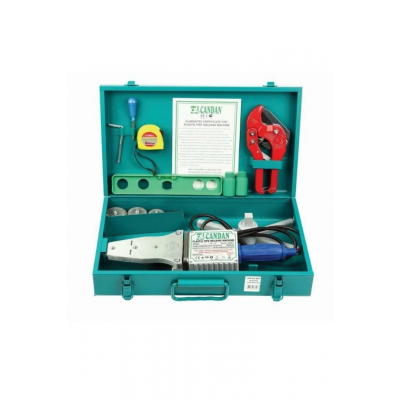 CANDAN ADN0450 1500W Elektrikli Boru Kaynak Makinesi Seti Su Terazili ve Makaslı