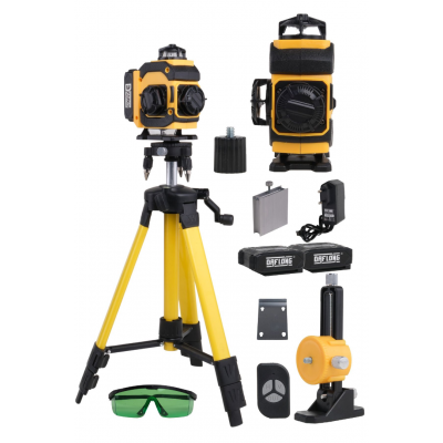 DAFLONG ADN0613 16 Yönlü Dijital Lazer Terazi ve Tripod Seti | Type-C Şarjlı, Yeşil Lazerli Otomatik Hizalama Cihazı