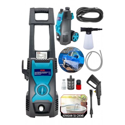 DAFLONG ADN0805 2500W 180 Bar Ayarlanabilir Elektrikli Basınçlı Araç Yıkama Makinesi 6.5 Litre