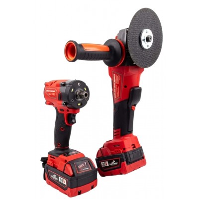 DAWREEK ADN0004 36V Şarjlı Darbeli Matkap ve 125mm Avuç Taşlama İkili Set
