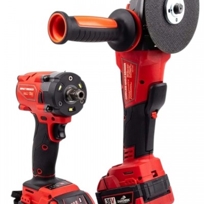 DAWREEK ADN0004 36V Şarjlı Darbeli Matkap ve 125mm Avuç Taşlama İkili Set
